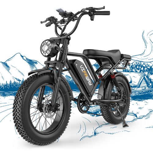 Vifaway BK20 Fat Tire Electric Dirt Bike for Adults 48V 15.6AH Battery 750W Brushless Motor-US